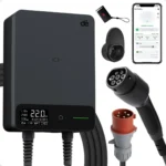 Stacjonarna ładowarka wallbox dé EV 22kW Typ 2 na siłę