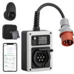 Mobilny wallbox dé do auta EV 22kW z gniazdem Typ 2