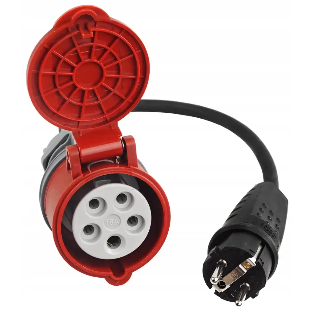 Adapter do zasilania przenośnej ładowarki EV z gniazdka naściennego 220V