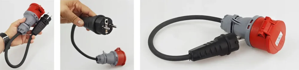 Adapter do zasilania przenośnej ładowarki EV z gniazdka naściennego 220V - obrazek 5