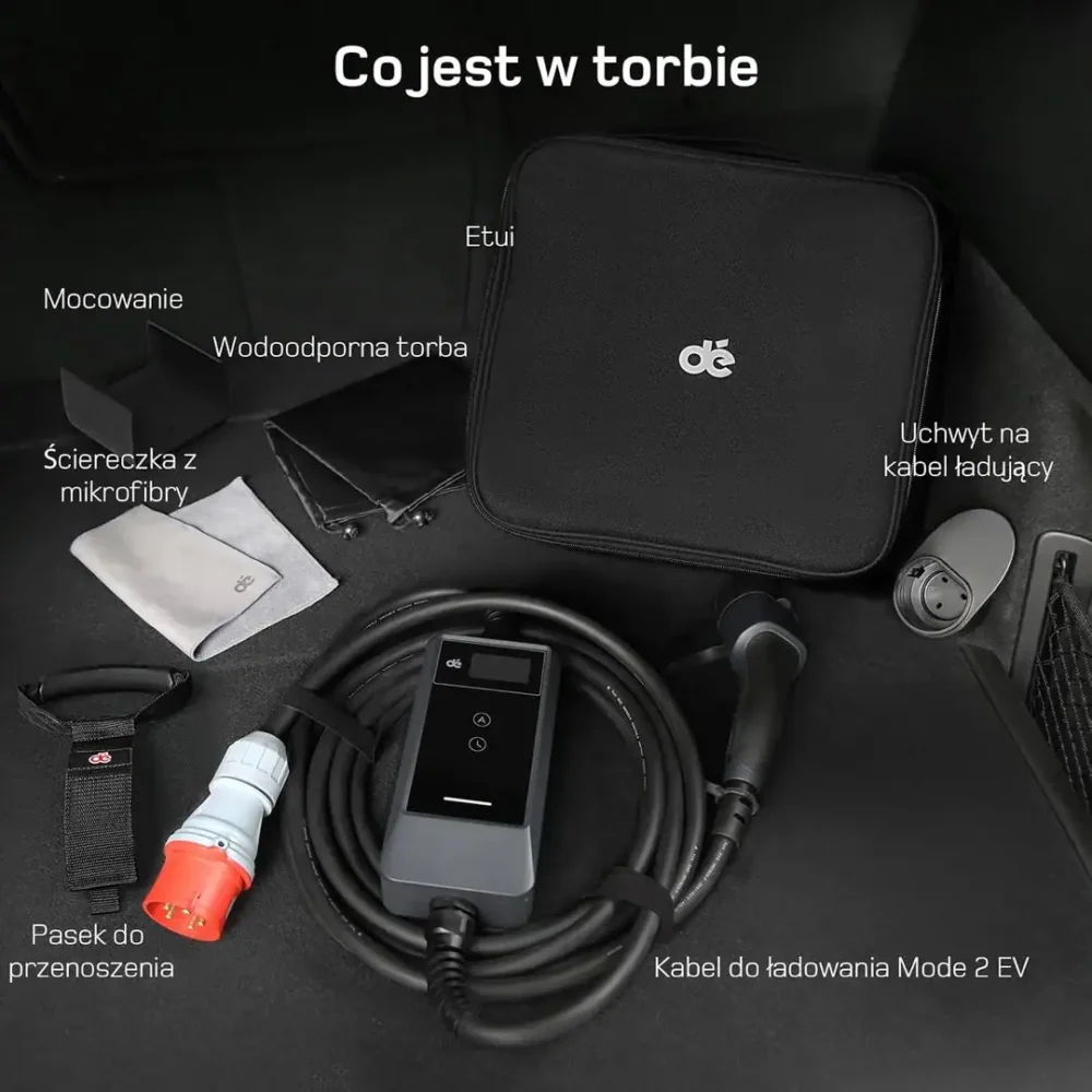 Przenośna ładowarka wallbox dé EV 22kW Typ 2 na siłę - obrazek 8