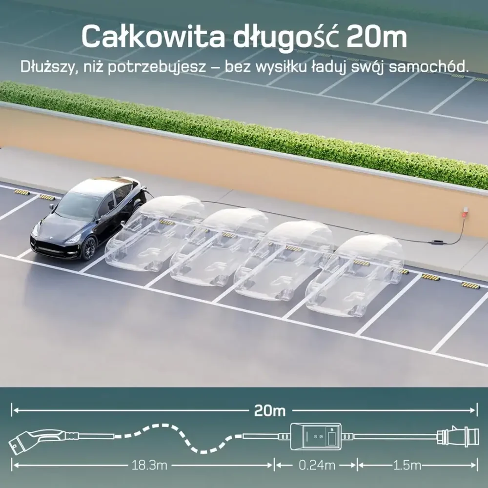 Przenośna ładowarka wallbox dé EV 11kW Typ 2 na siłę aut EV - obrazek 7