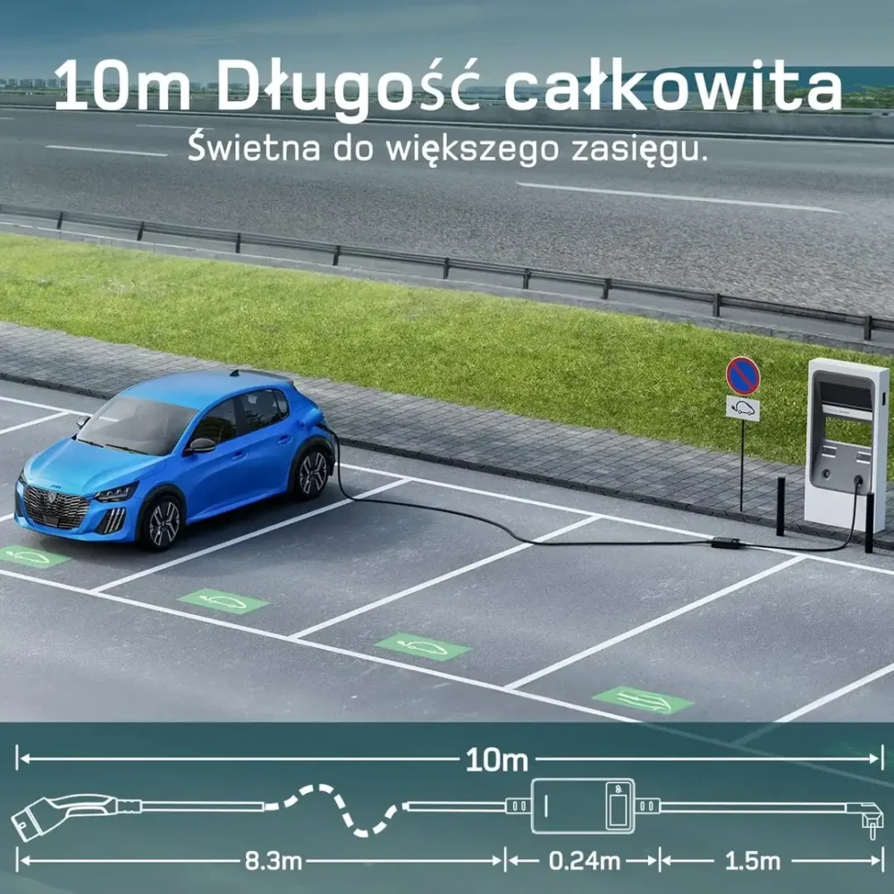 Przenośna ładowarka dé EV 3,7kW Typ 2 na gniazdko 230V schuko - obrazek 3