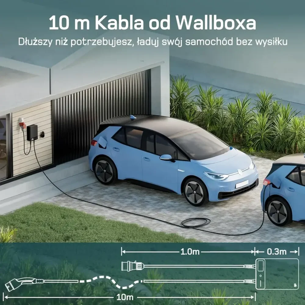 Stacjonarna ładowarka wallbox dé EV 11kW Typ 2 na siłę - obrazek 7