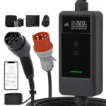 Przenośna ładowarka wallbox dé EV 22kW Typ 2 na siłę