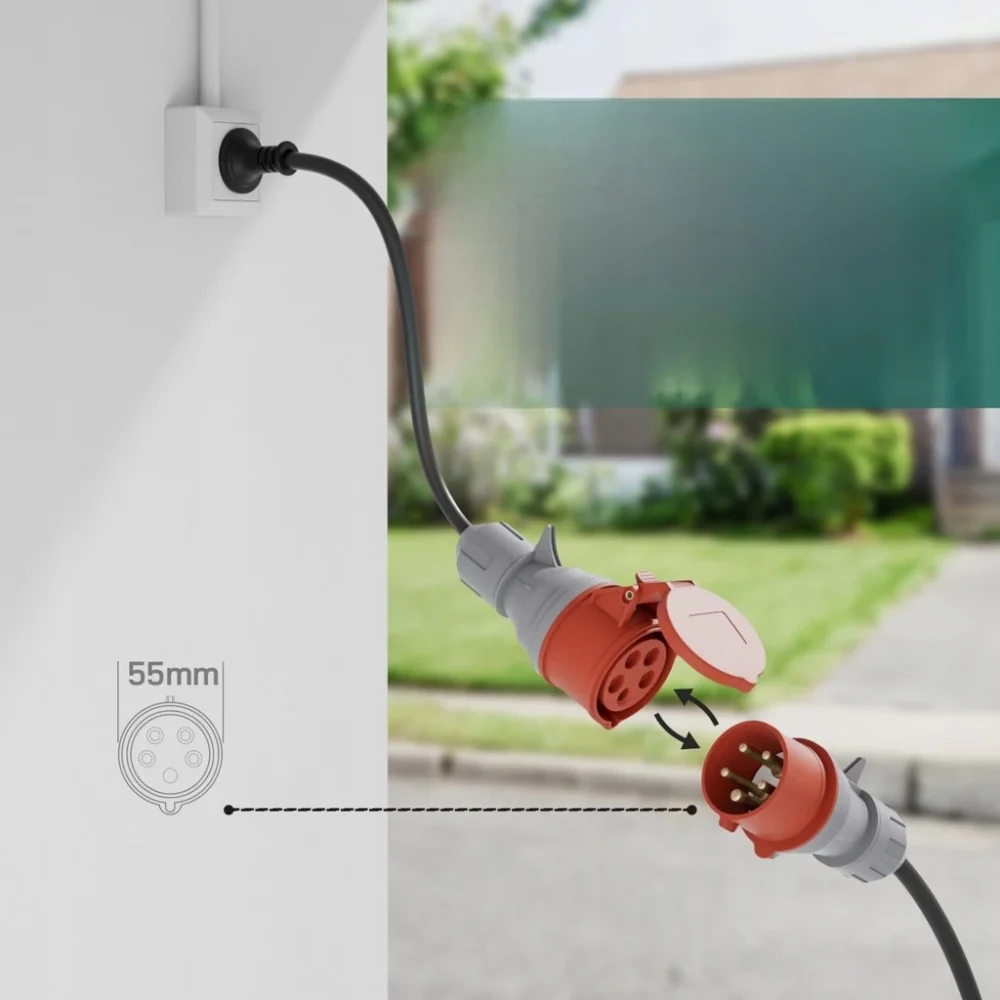 Przenośna ładowarka wallbox dé EV 11kW Typ 2 na siłę aut EV - obrazek 11