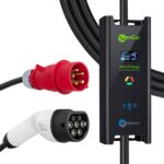 Przenośna ładowarka Zencar wallbox 11kW typ 2 na gniazdo siłowe 16A 5-pin