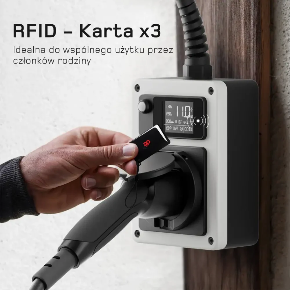 Mobilny wallbox dé do auta EV 11kW z gniazdem Typ 2 - obrazek 3