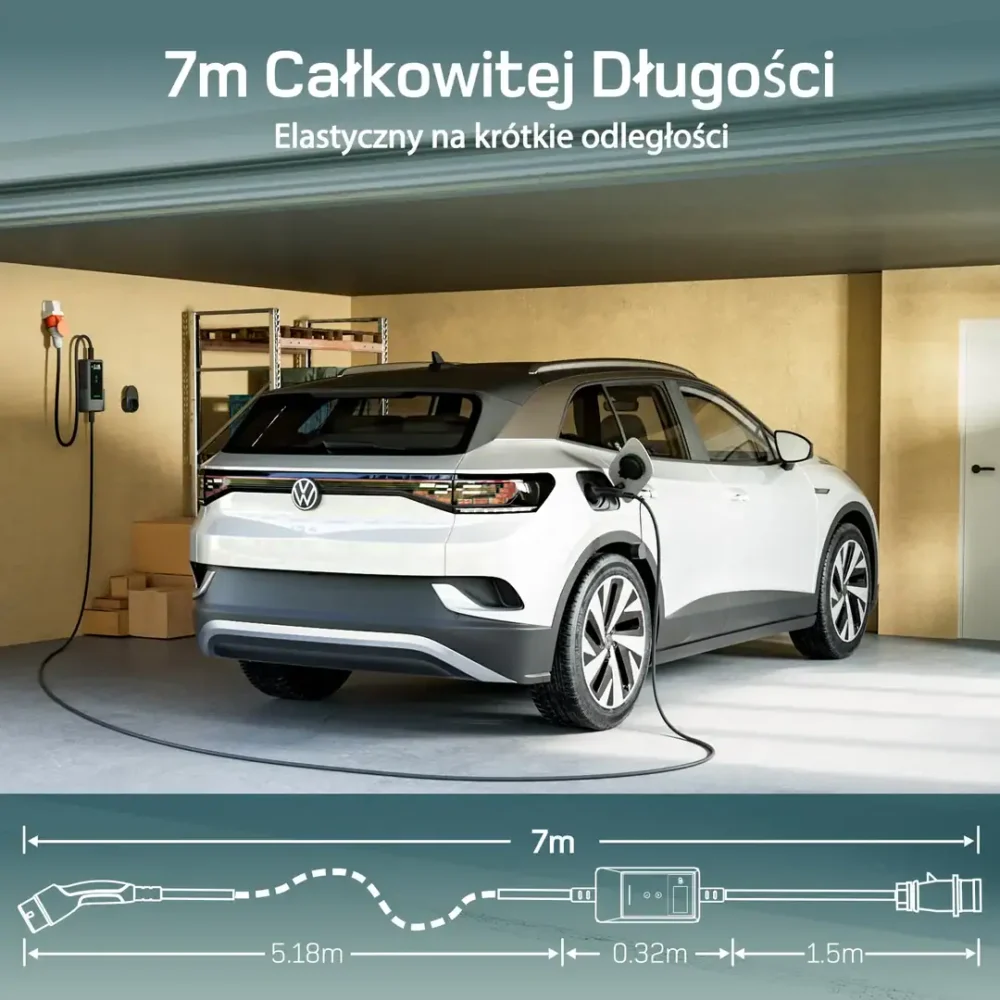 Przenośna ładowarka wallbox dé EV 11kW Typ 2 na siłę aut EV - obrazek 4