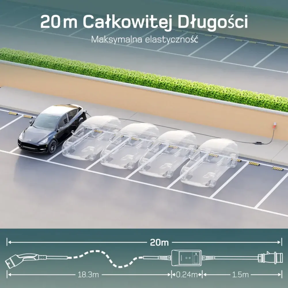 Przenośna ładowarka wallbox dé EV 22kW Typ 2 na siłę - obrazek 6