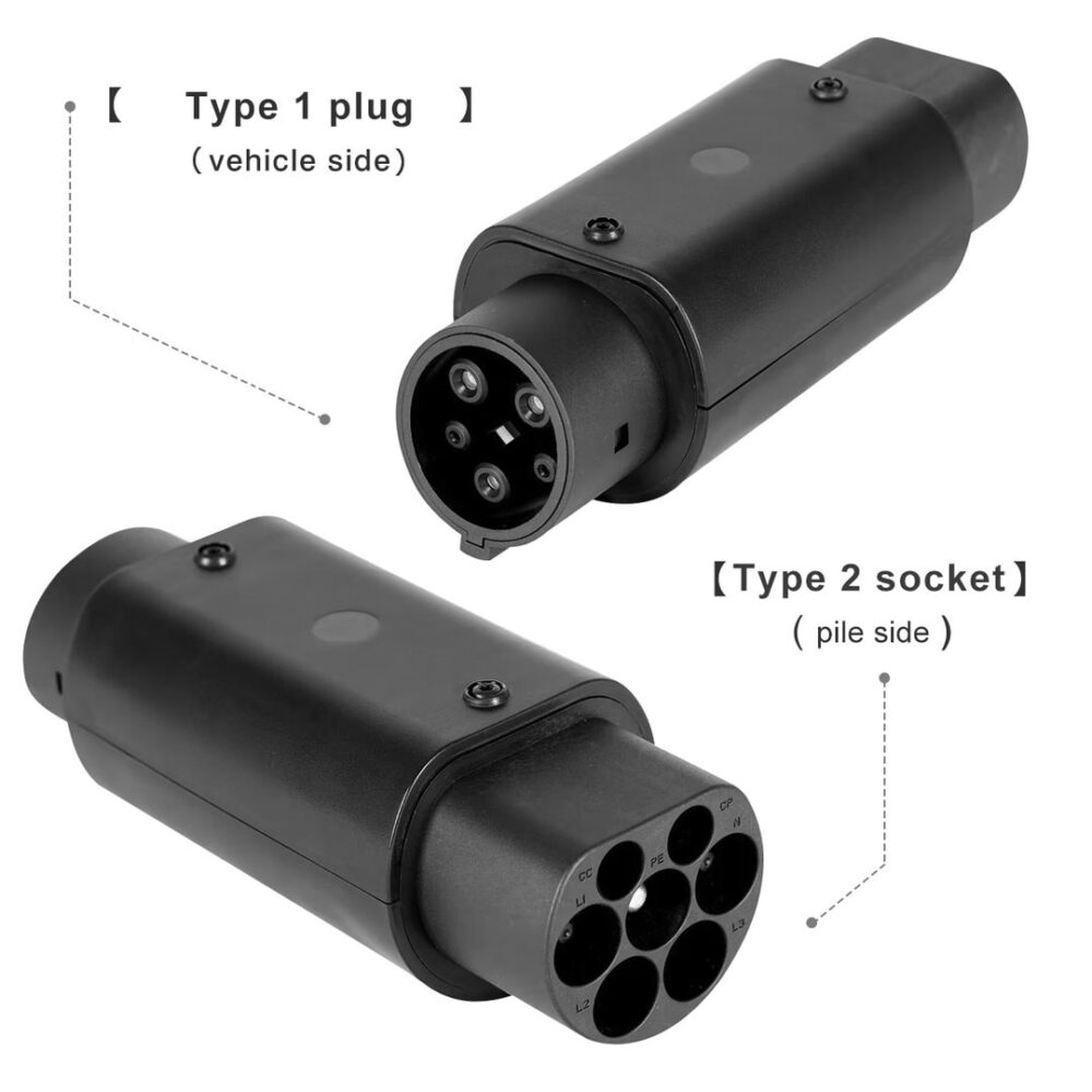 Adapter na kabel typu 2 do samochodów z gniazdem typu 1 - obrazek 6