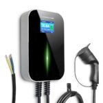 Stacja ładowania samochodów Besen Wallbox o mocy do 22kW z kablem typu 2 i wyświetlaczem