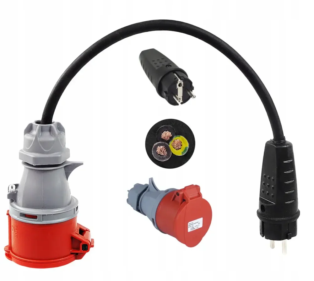 Adapter do zasilania przenośnej ładowarki EV z gniazdka naściennego 220V - obrazek 2